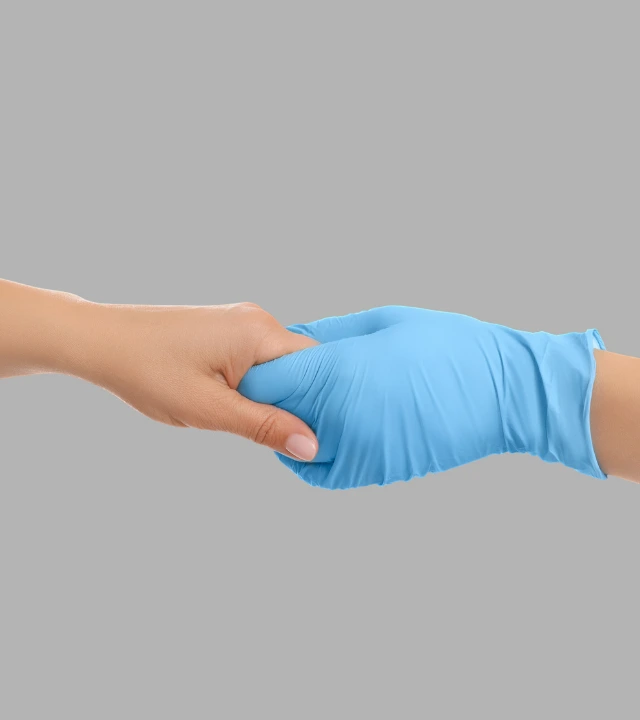 Handshake with doctor